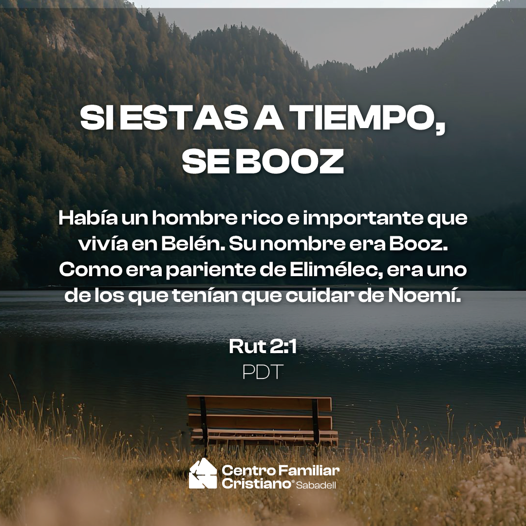SI ESTAS A TIEMPO, SE BOOZ